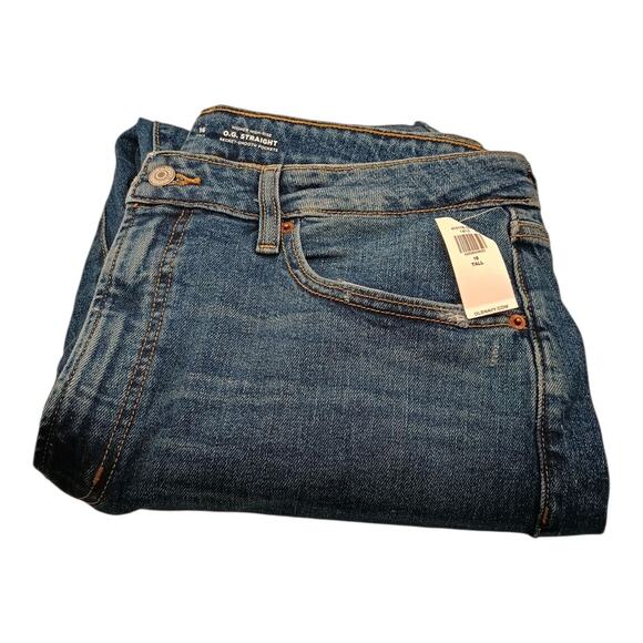 Old Navy O.G. Straight High Rise Ankle Raw Hem‎ Ripped Women's Size 16 Tall #3 - Picture 2 of 11